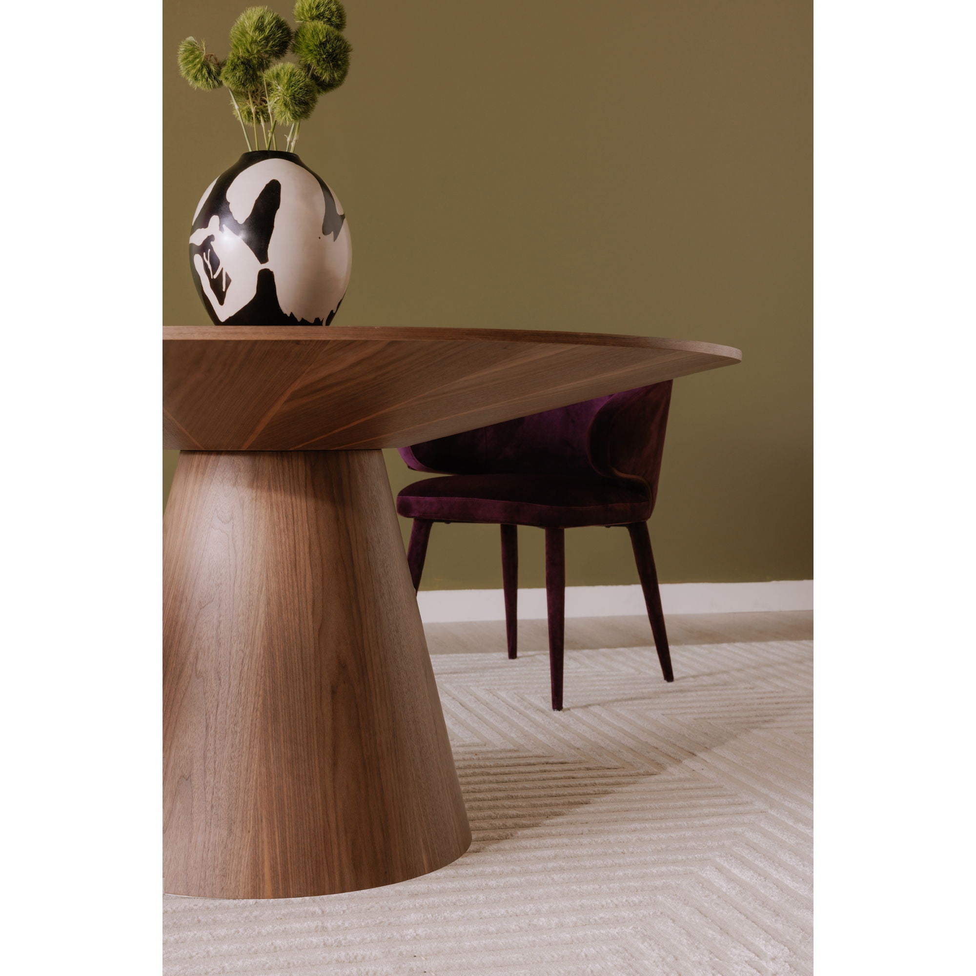 Otago - Round 54" Dining Table - Natural Walnut