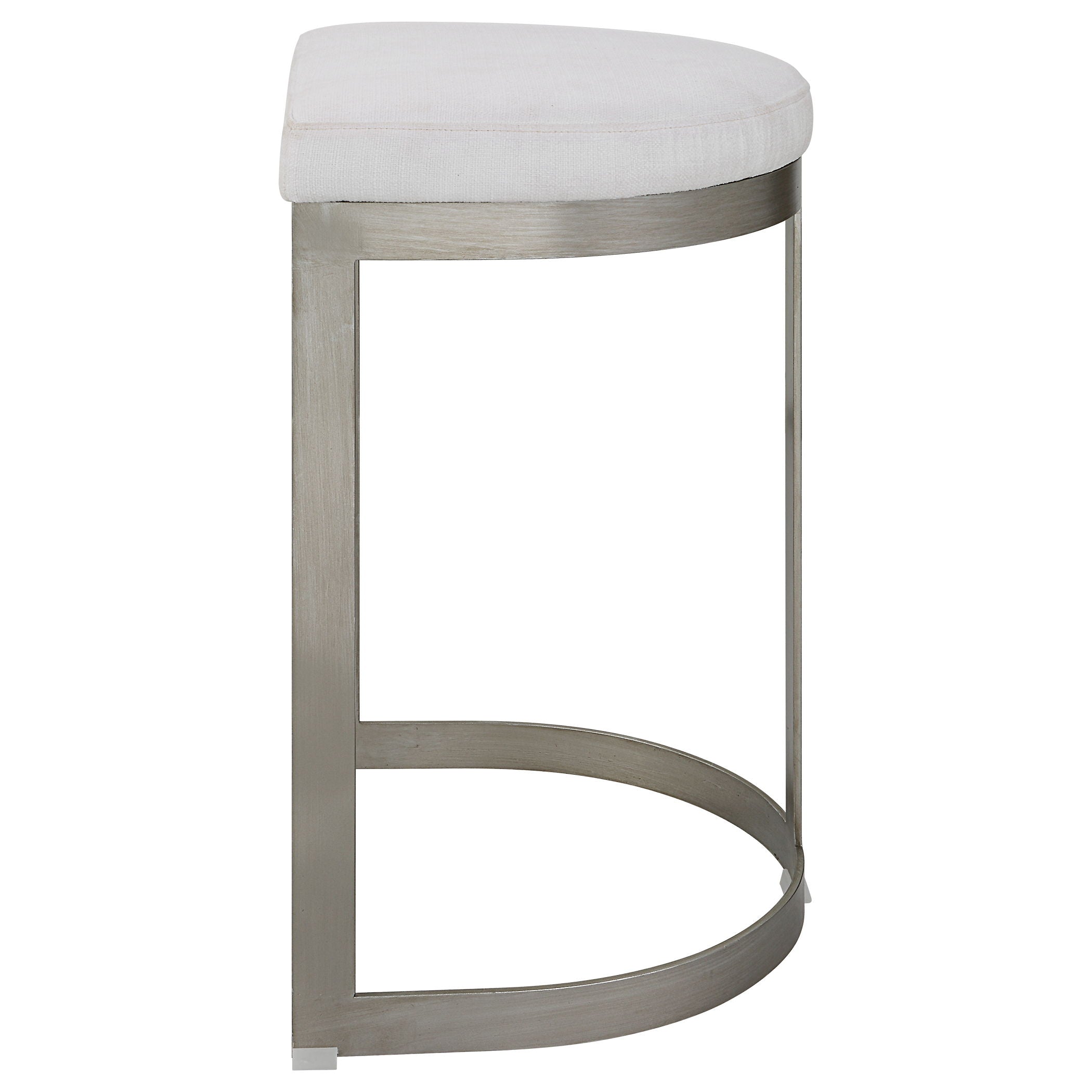 Ivanna - Backless Counter Stool - Silver