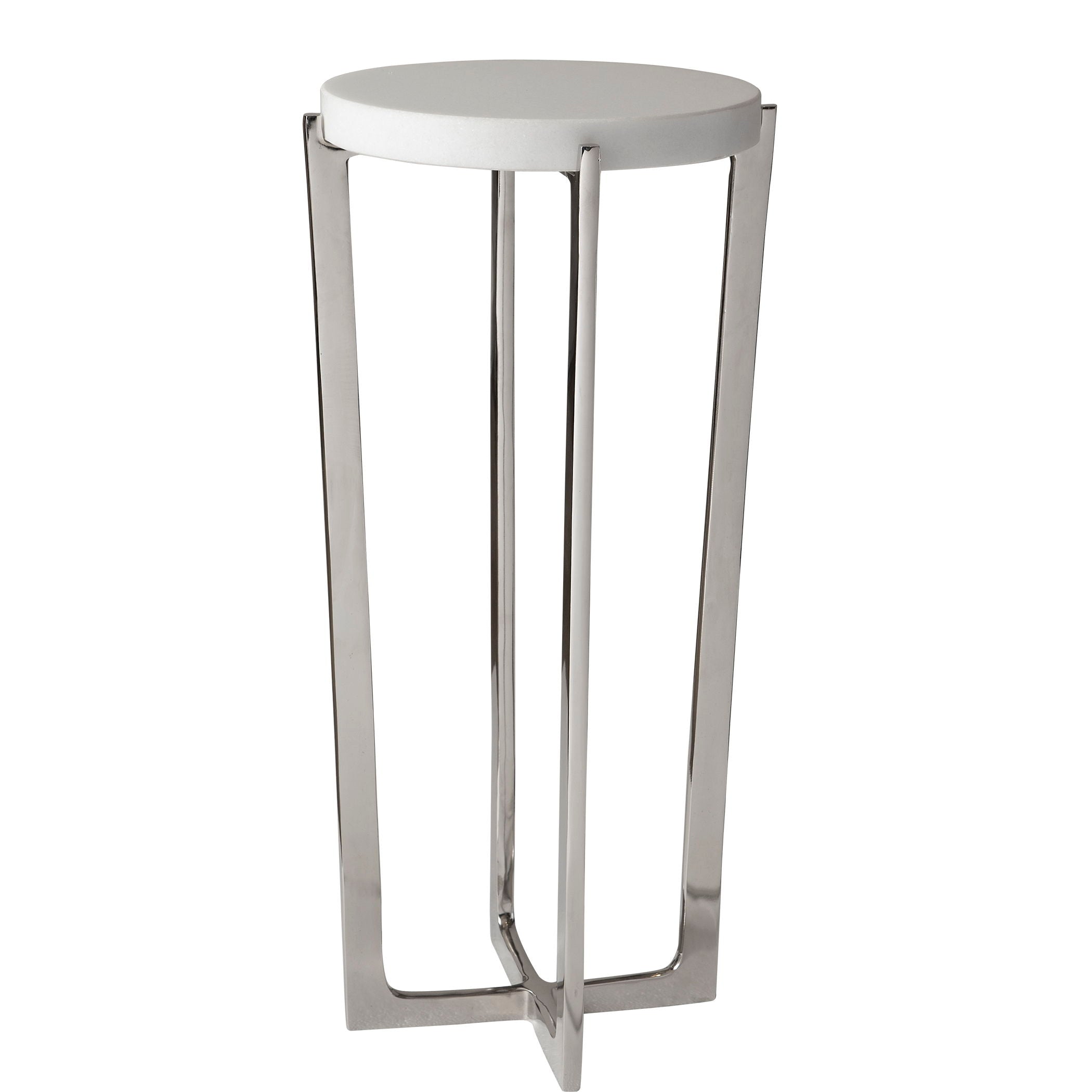 Waldorf - Marble Drink Table - White