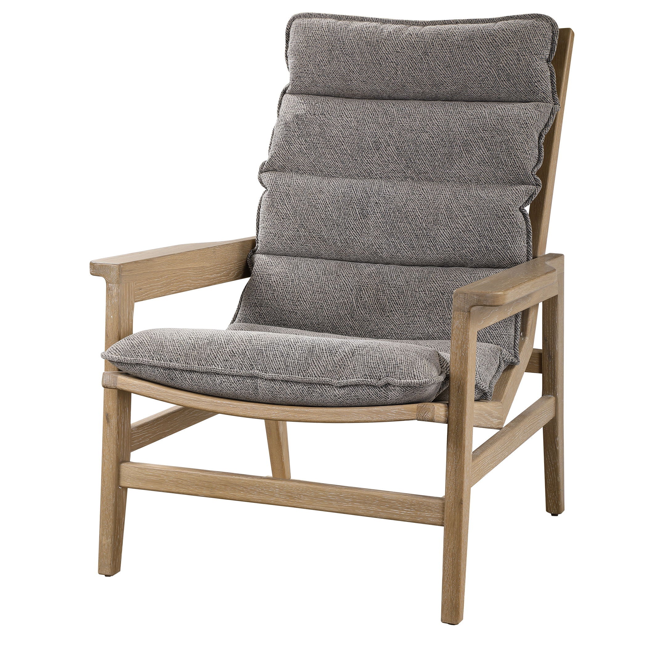 Isola - Oak Accent Chair - Gray