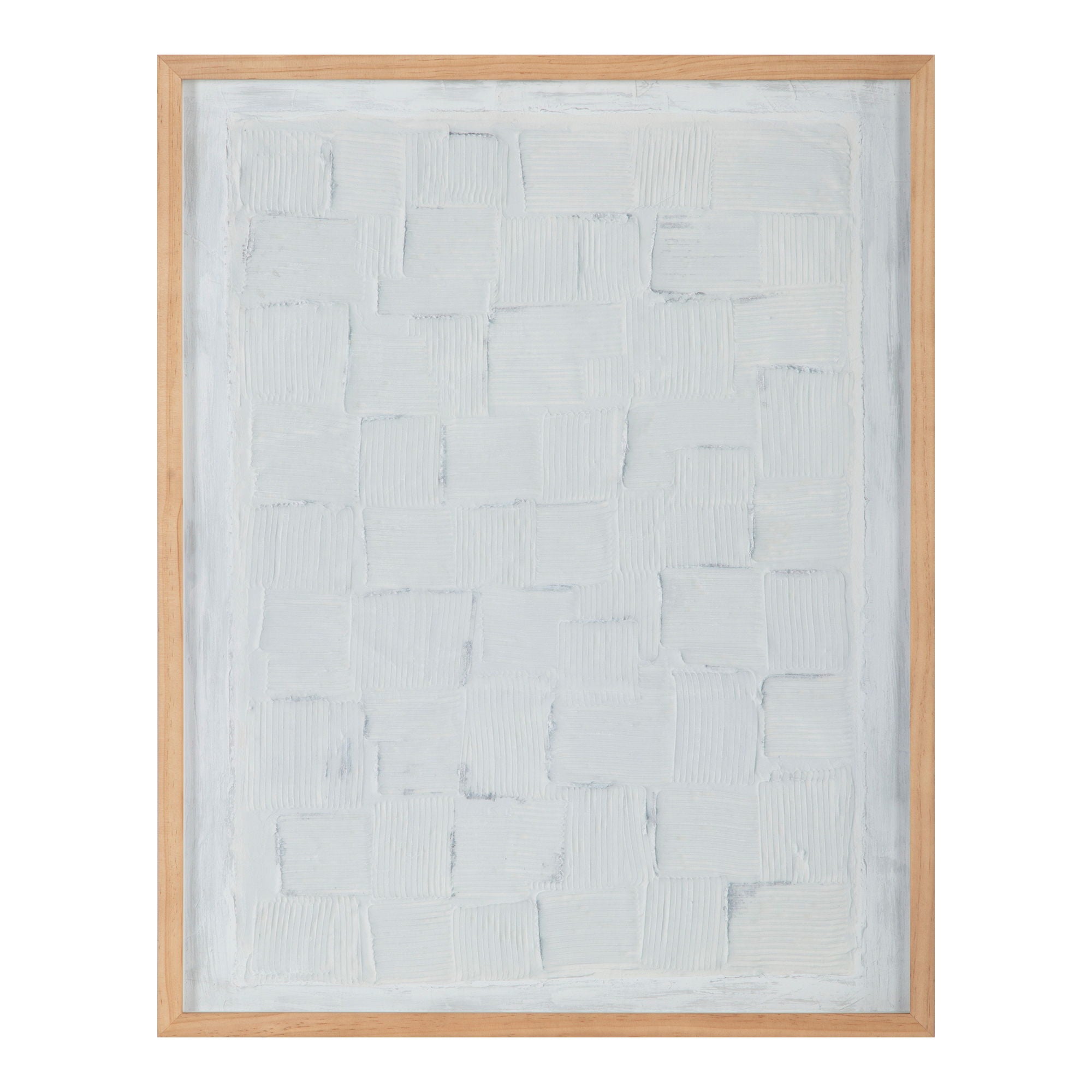 Checkerboard - Framed Painting - White