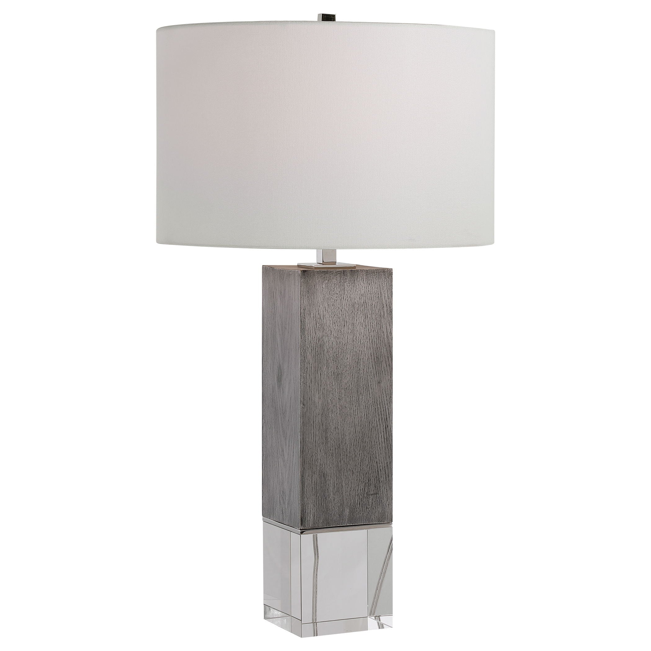 Cordata - Modern Lodge Table Lamp - Pearl Silver