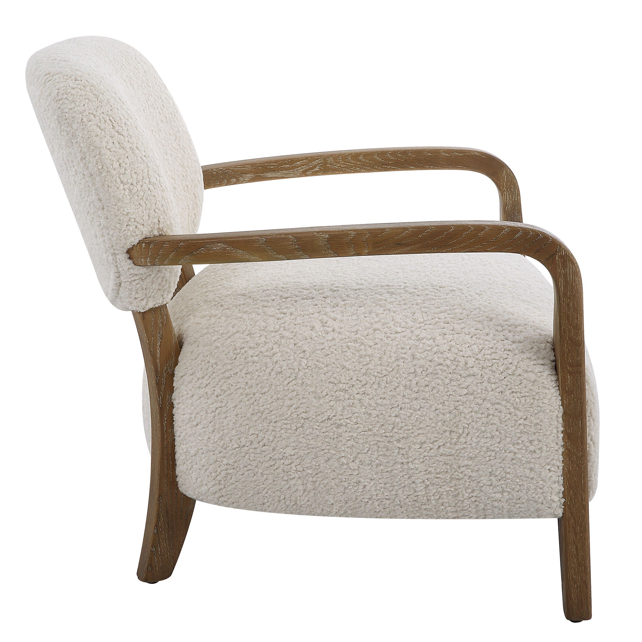 Telluride - Natural Shearling Accent Chair - Beige