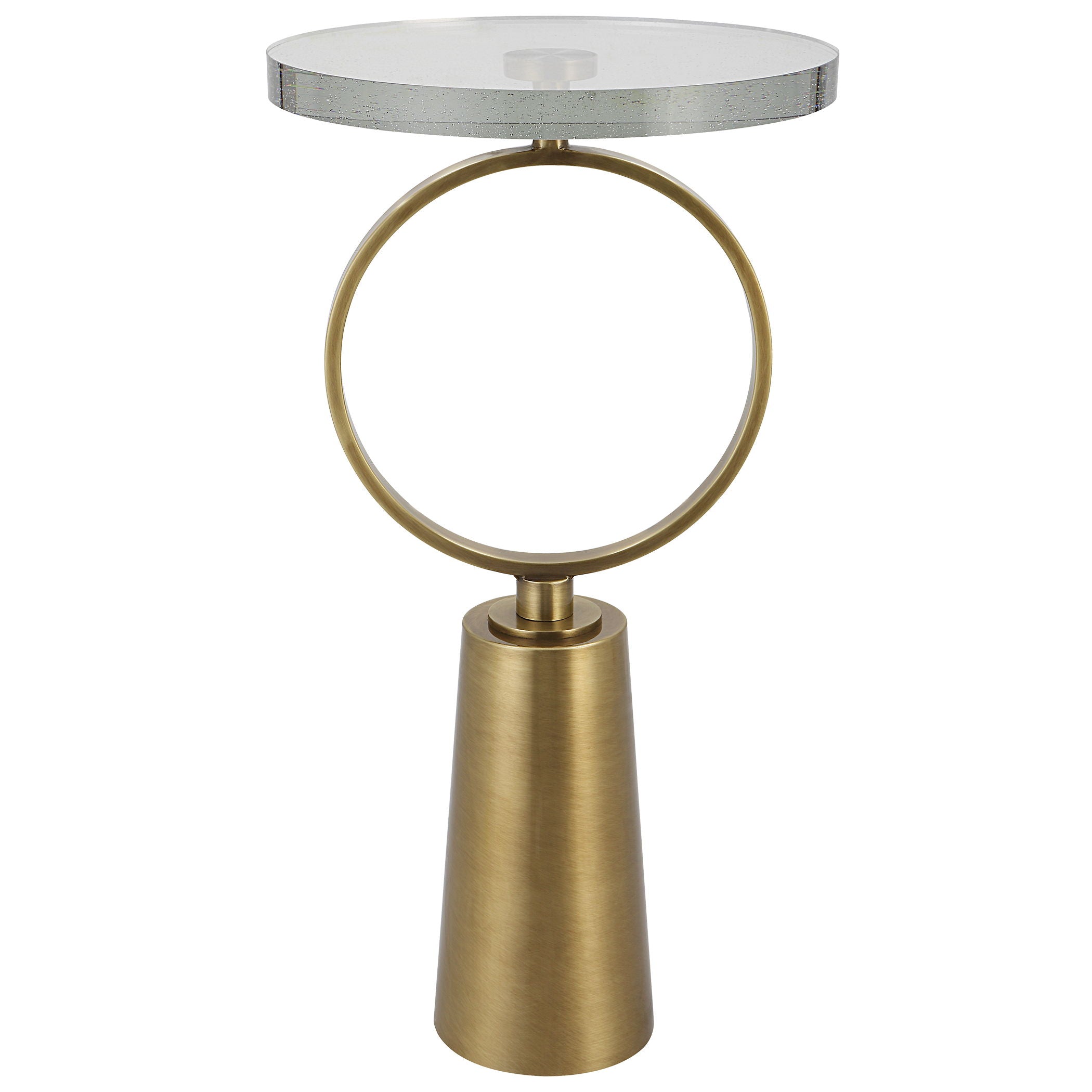 Ringlet - Accent Table - Brass
