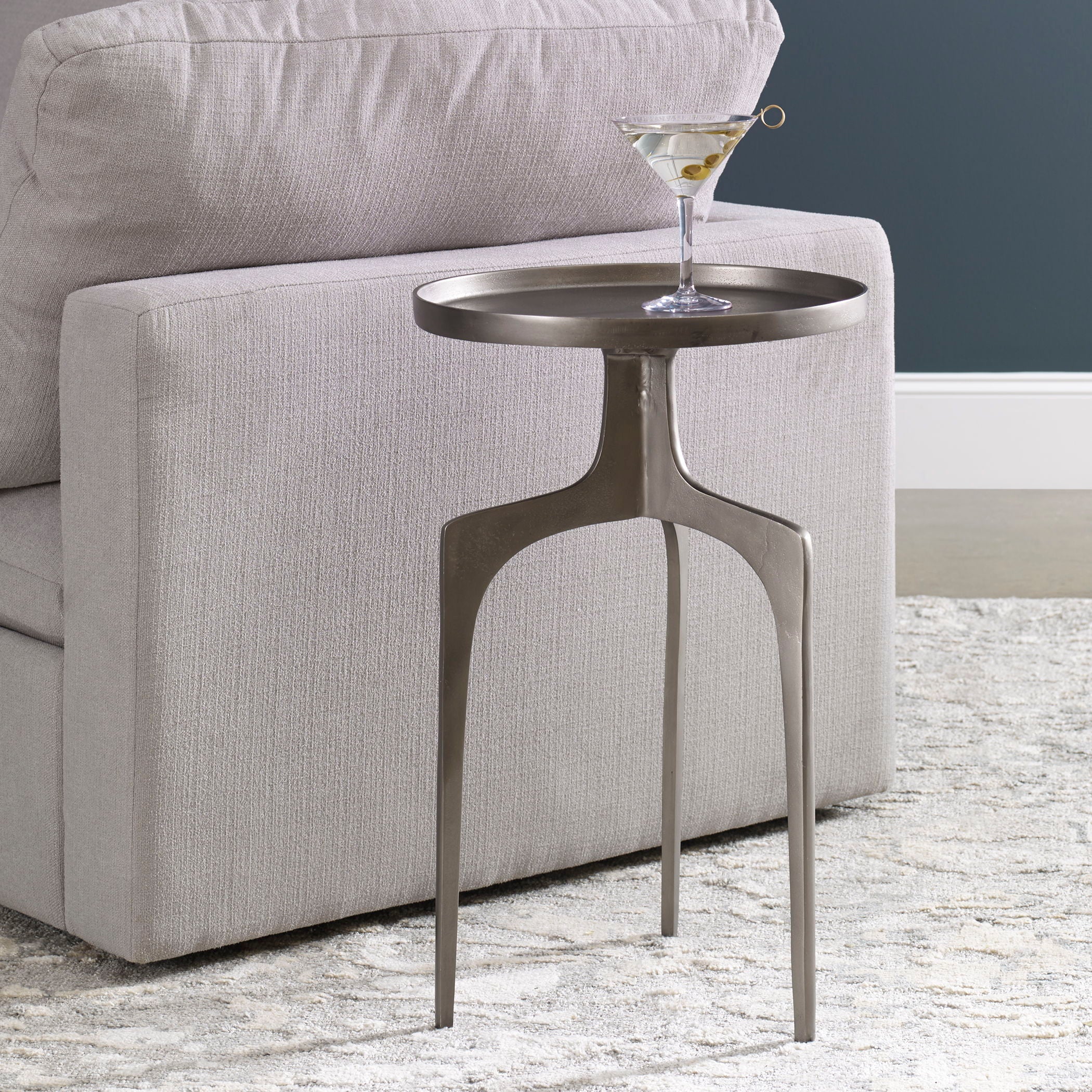 Kenna - Accent Table - Nickel