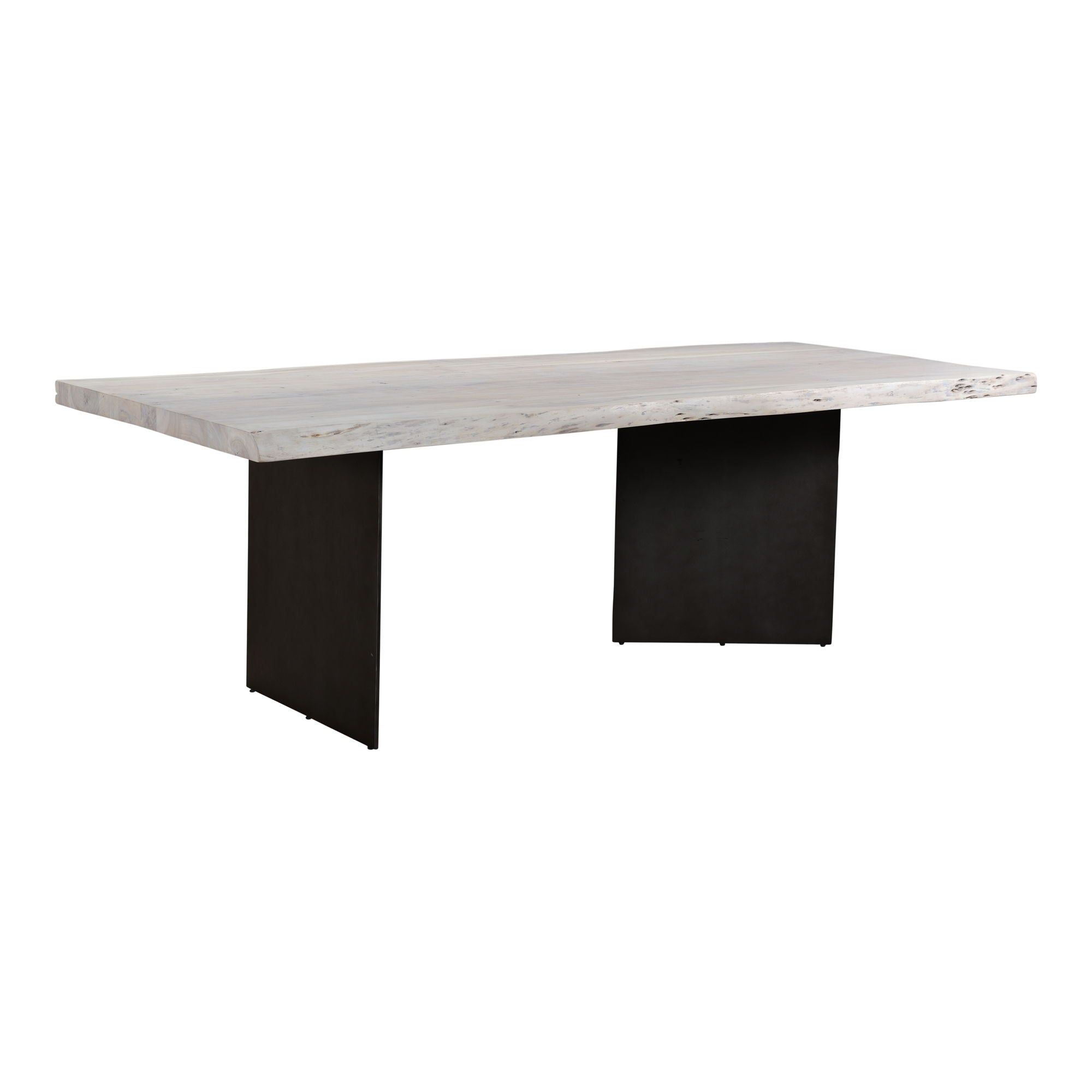 Evans - Dining Table - White - Solid Acacia