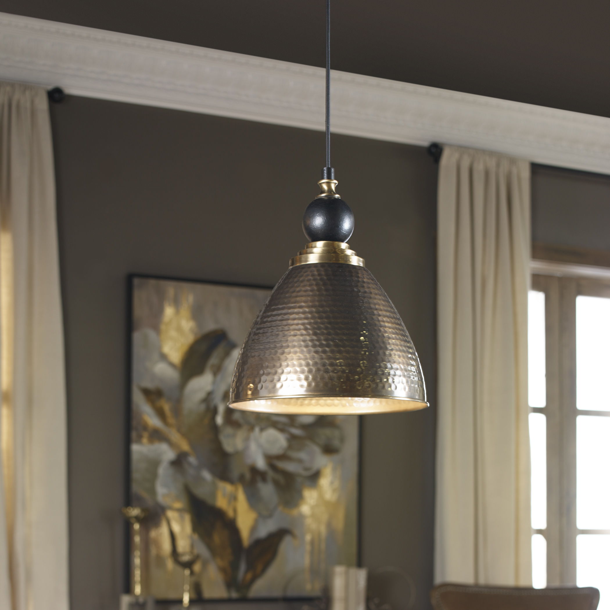 Adastra - 1 Light Pendant - Antique Brass