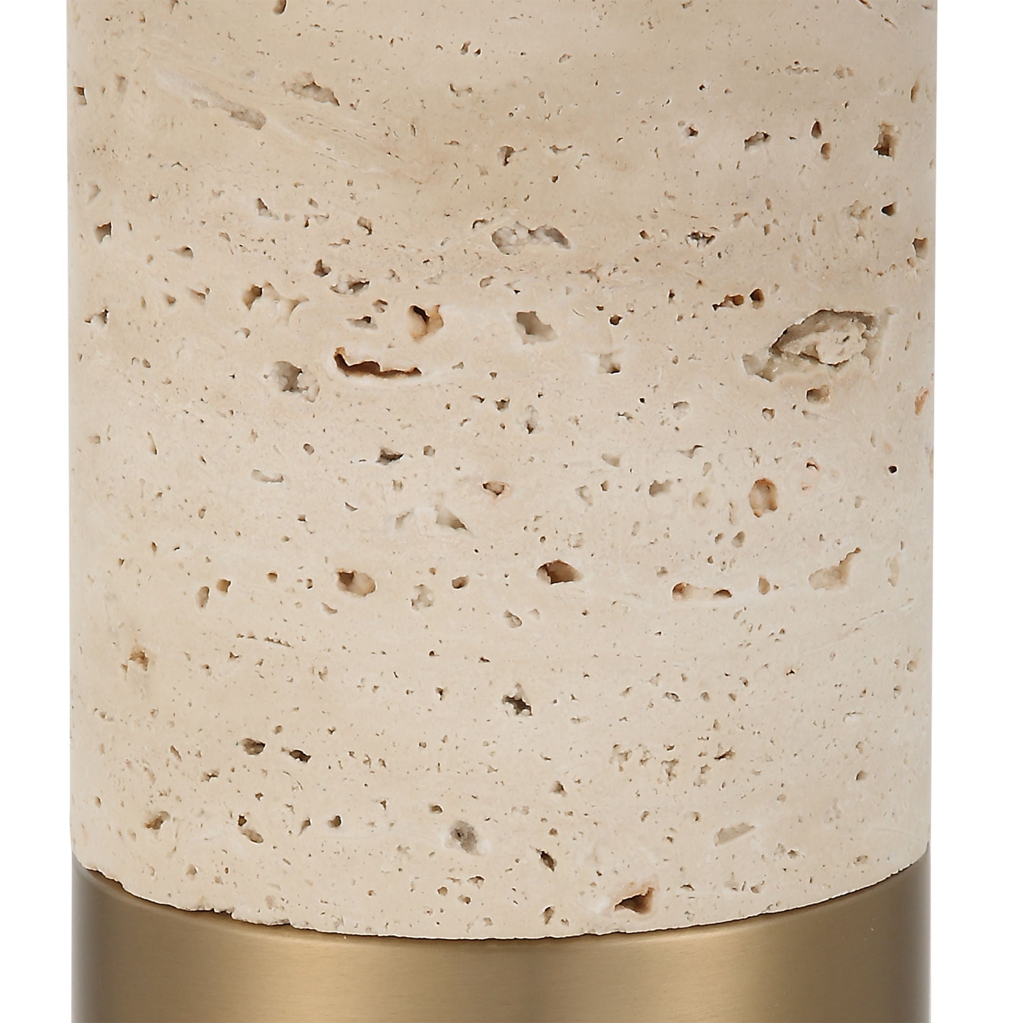 Gravitas - Elegant Brass & Stone Lamp