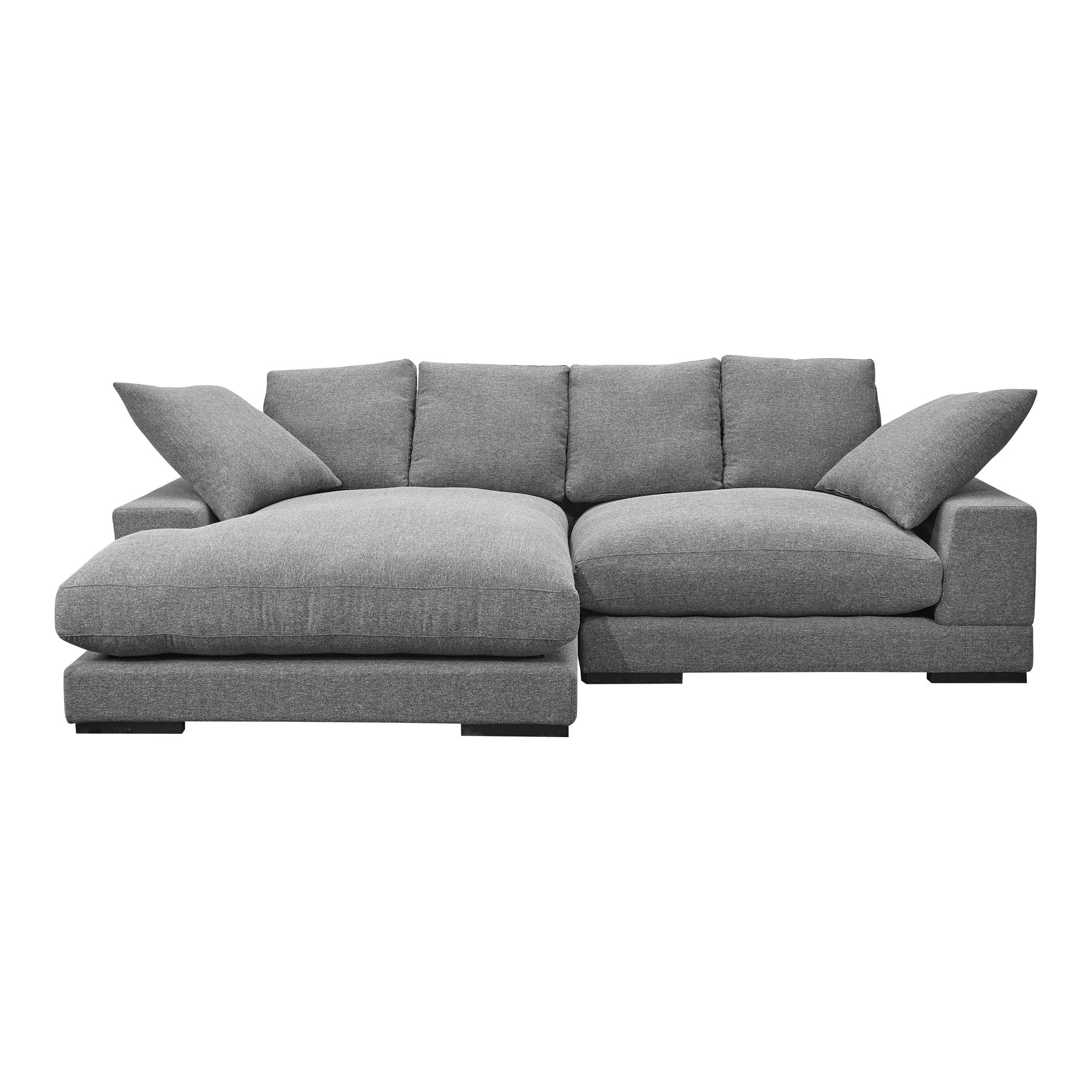 Plunge - Sectional - Grey - Fabric