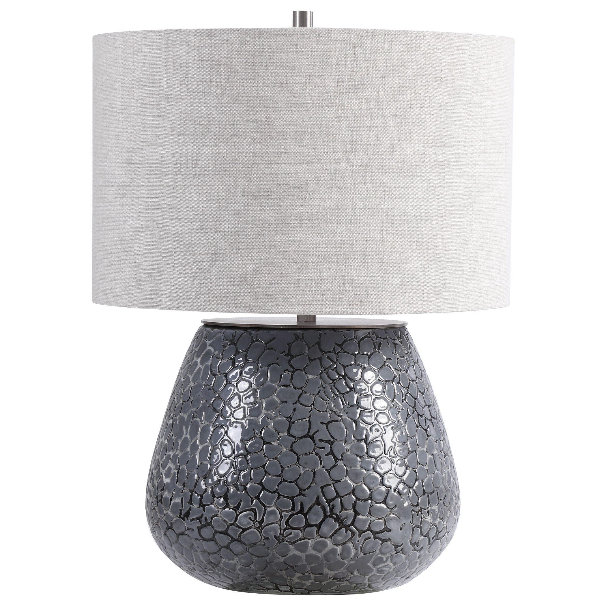 Pebbles - Table Lamp - Metallic Gray