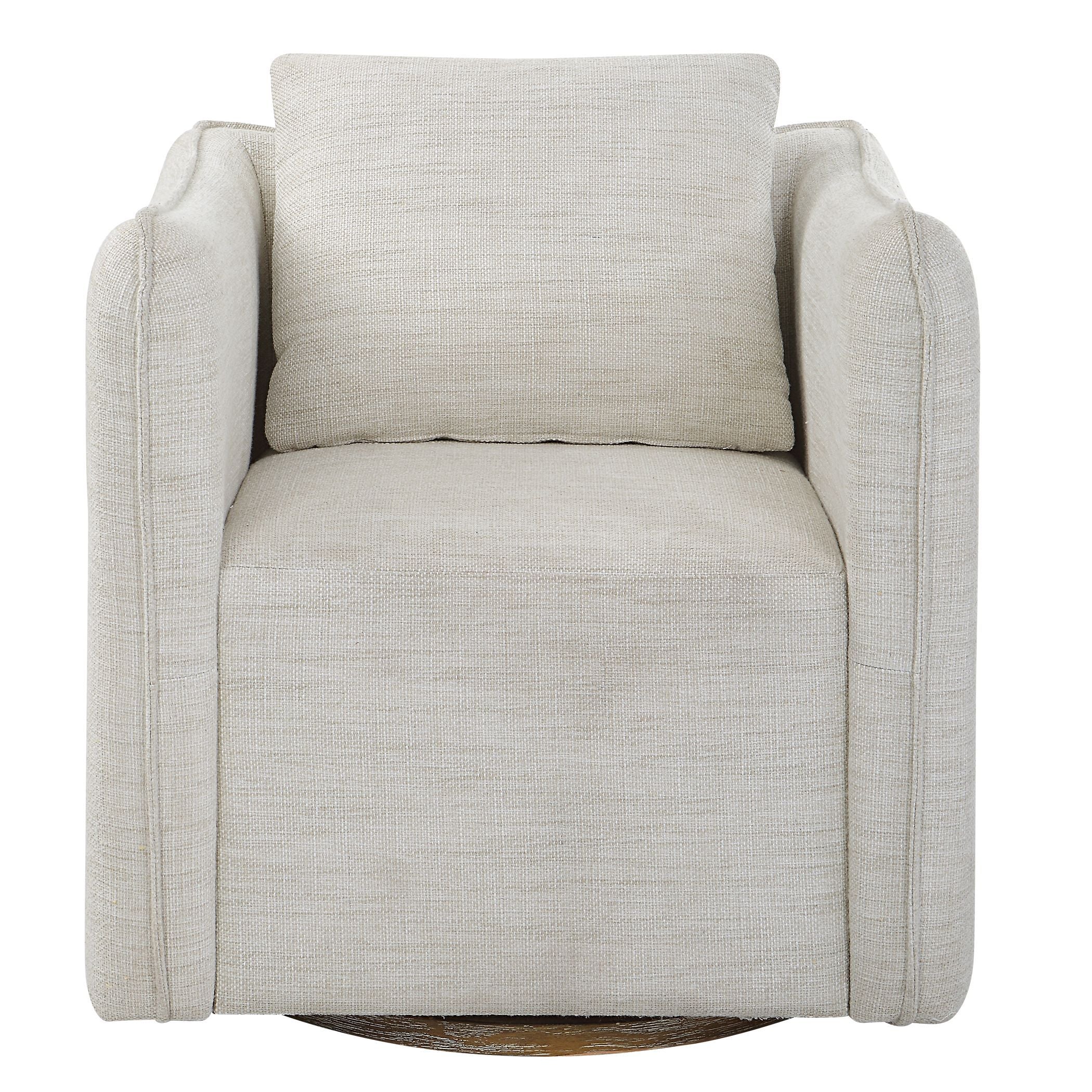 Corben - Swivel Armchair - Silver