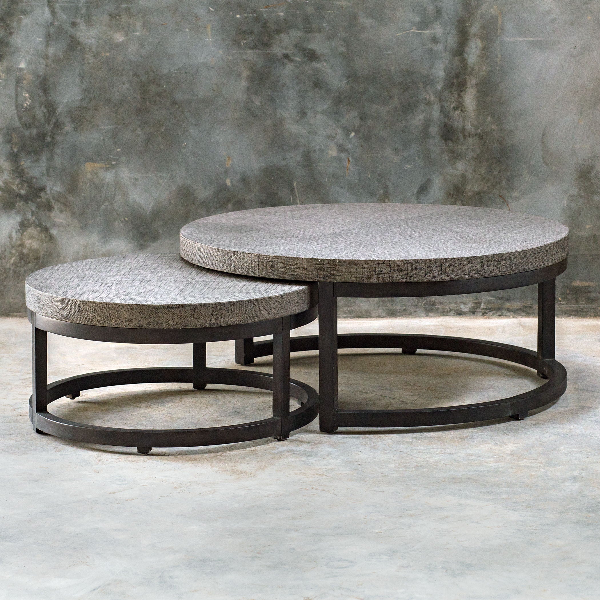 Aiyara - Nesting Tables (Set of 2) - Gray