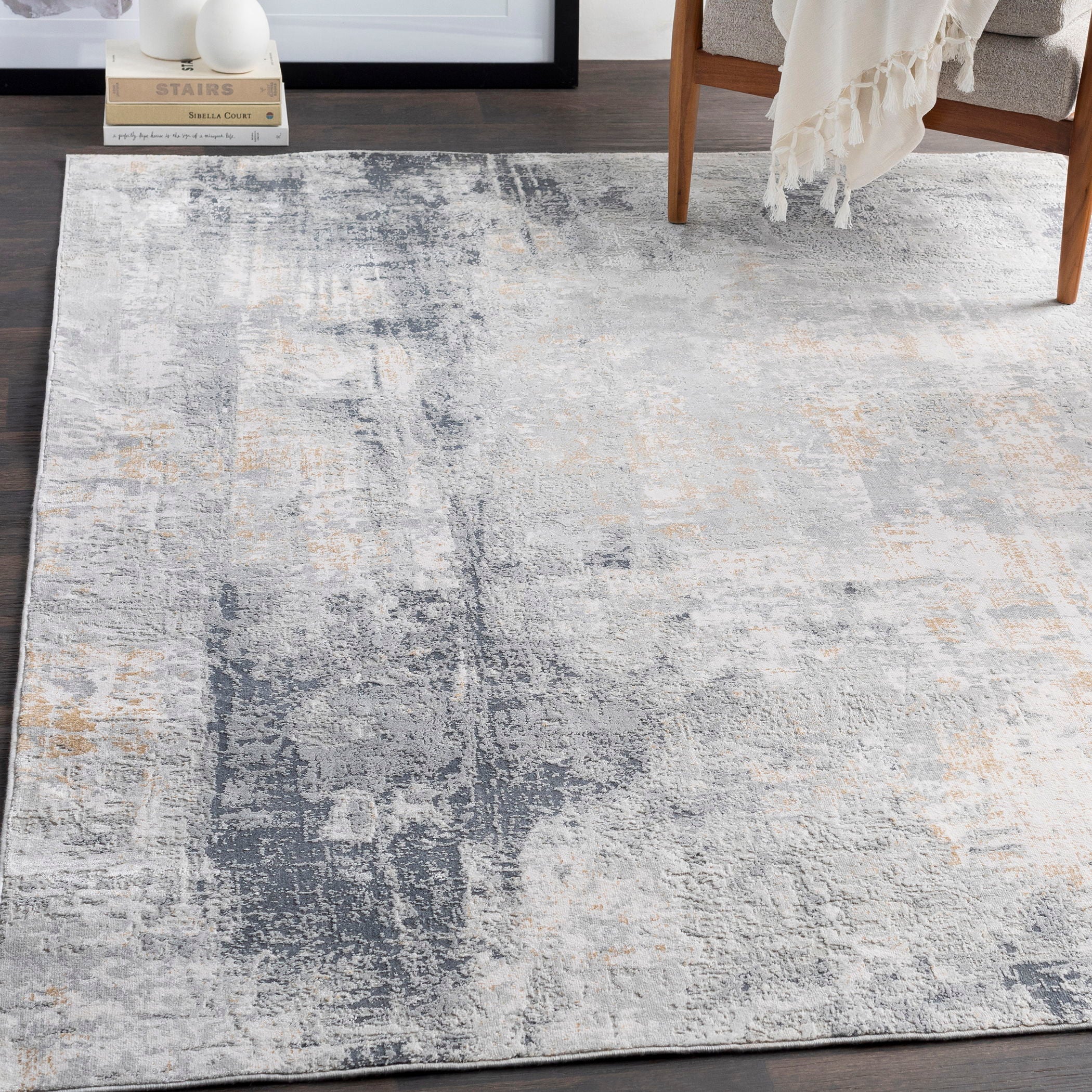 Paoli - Abstract 9 X 12 Rug - Gray