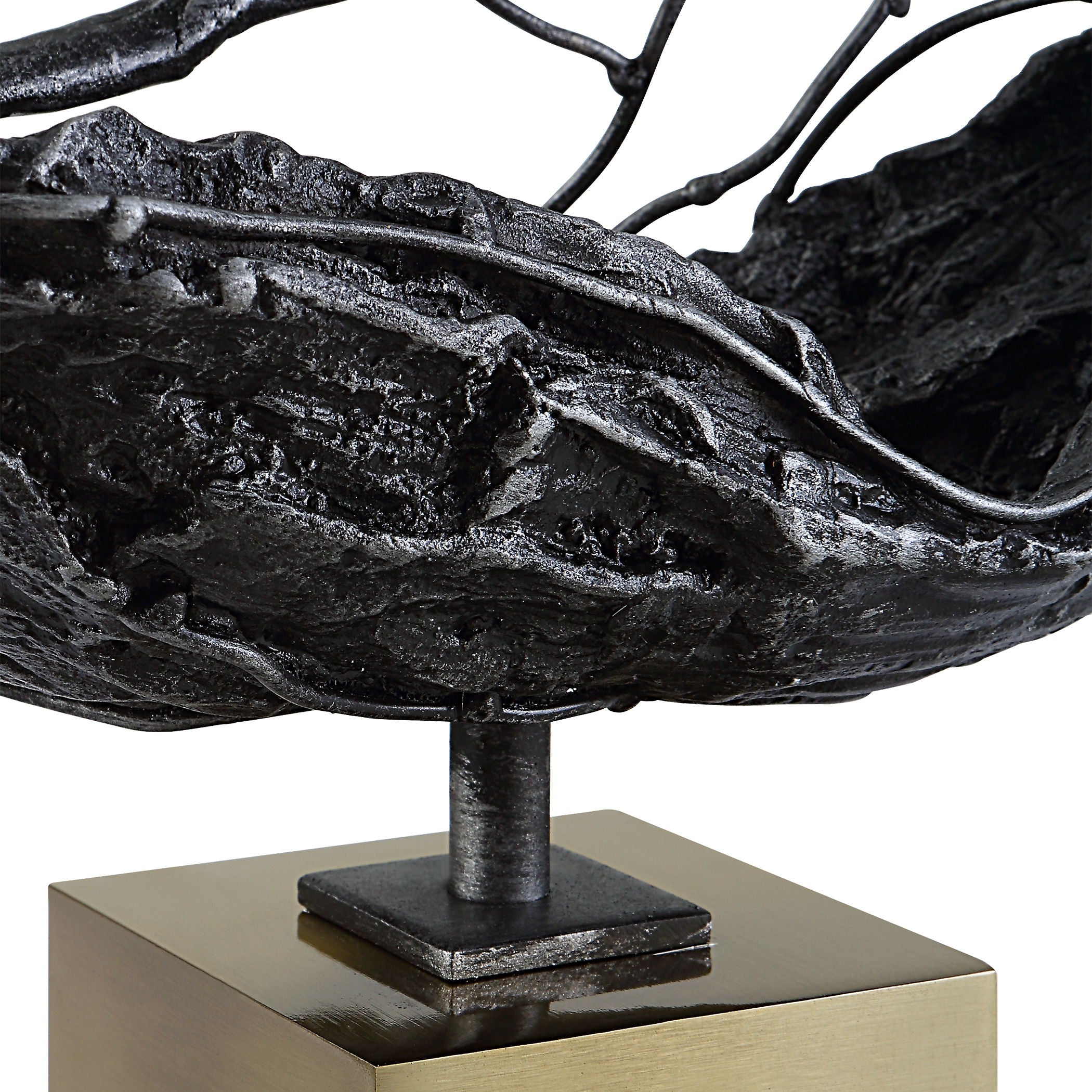 Tranquility - Abstract Sculpture - Black
