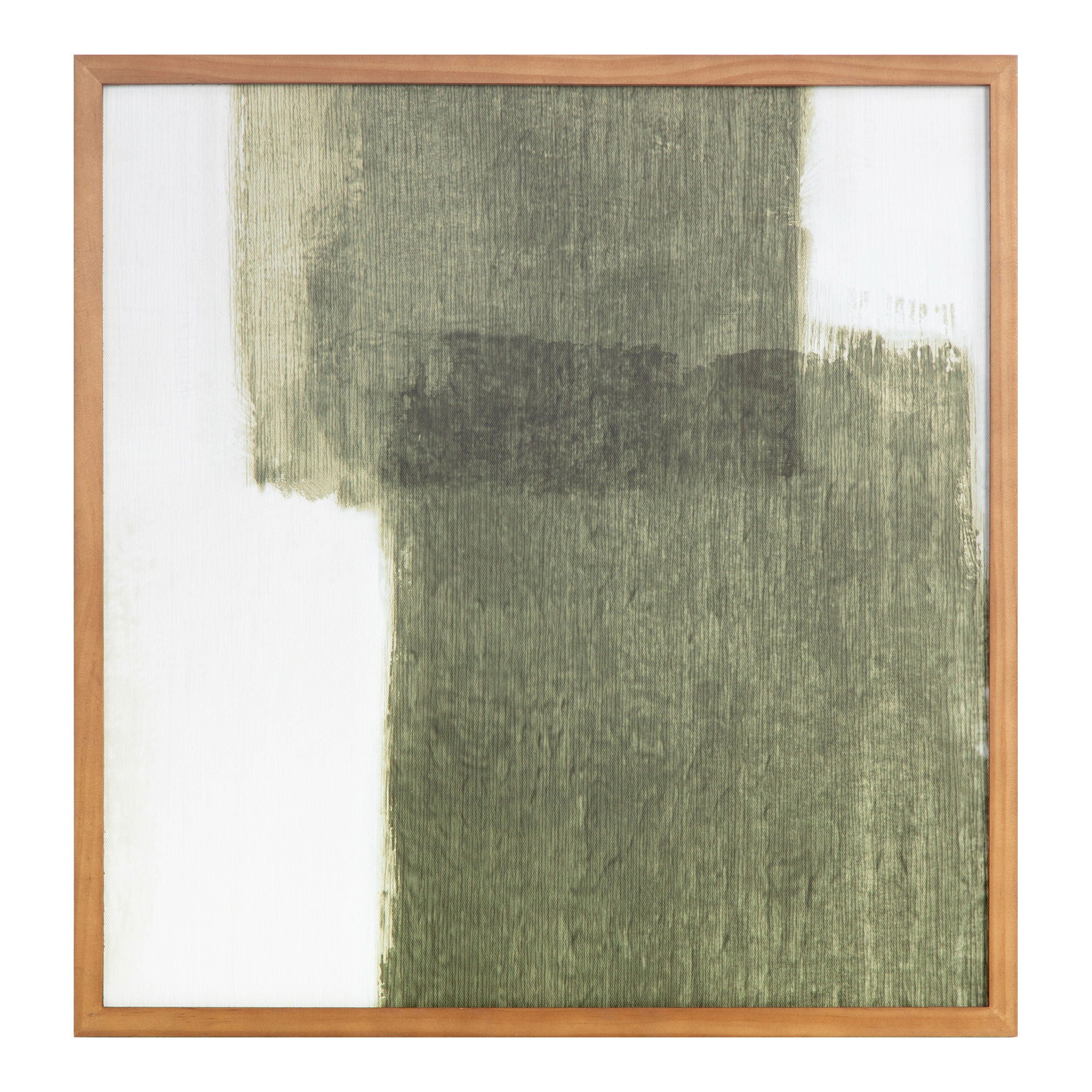 Brush - Framed Painting - White / Green