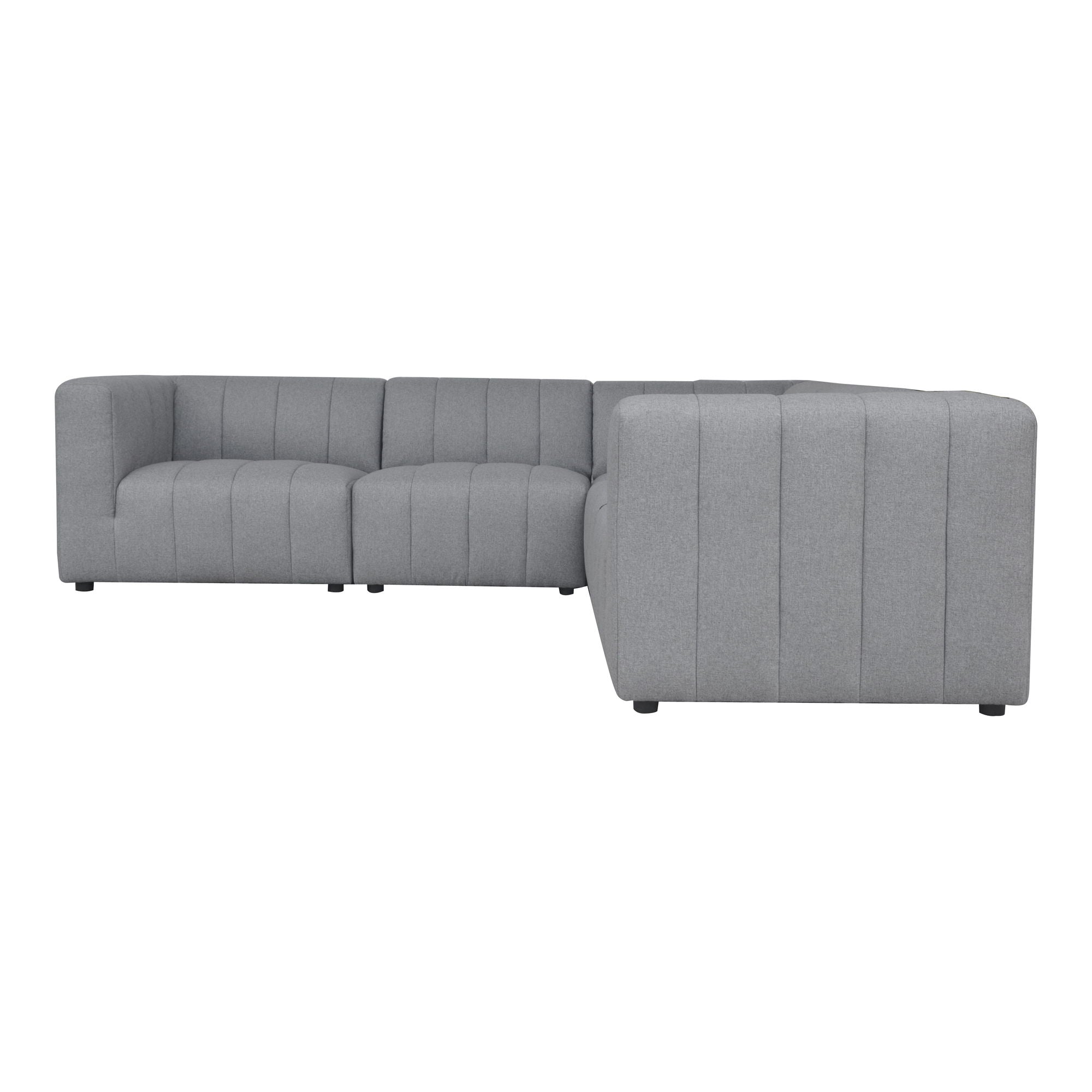 Lyric - Classic L Modular Sectional Gray - Dark Gray