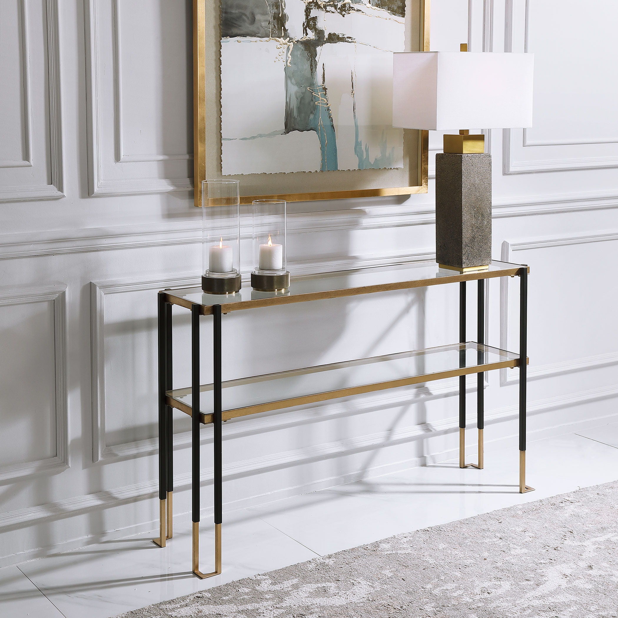 Kentmore - Modern Console Table - Black