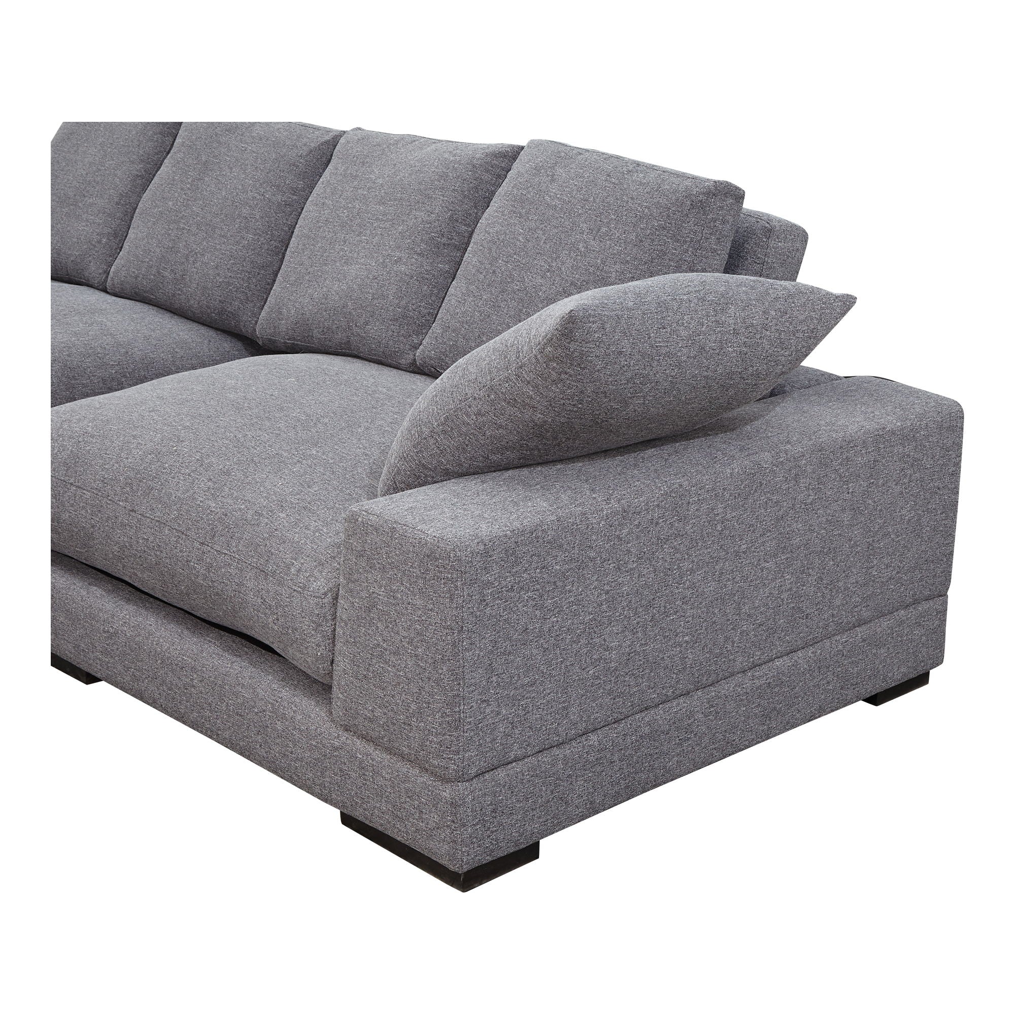 Plunge - Sectional - Grey - Fabric