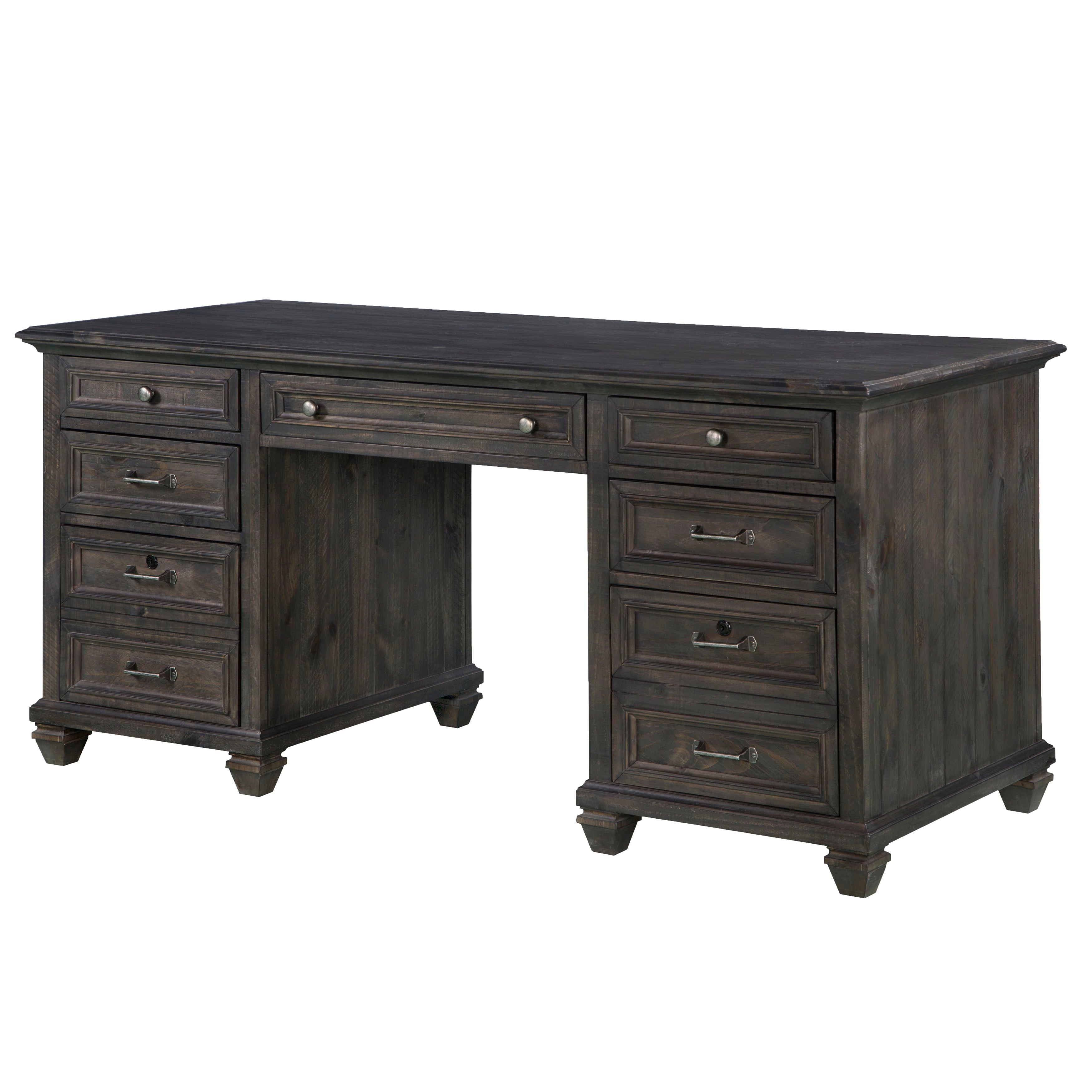 Sutton Place - Executive Desk - Weathered Charcoal