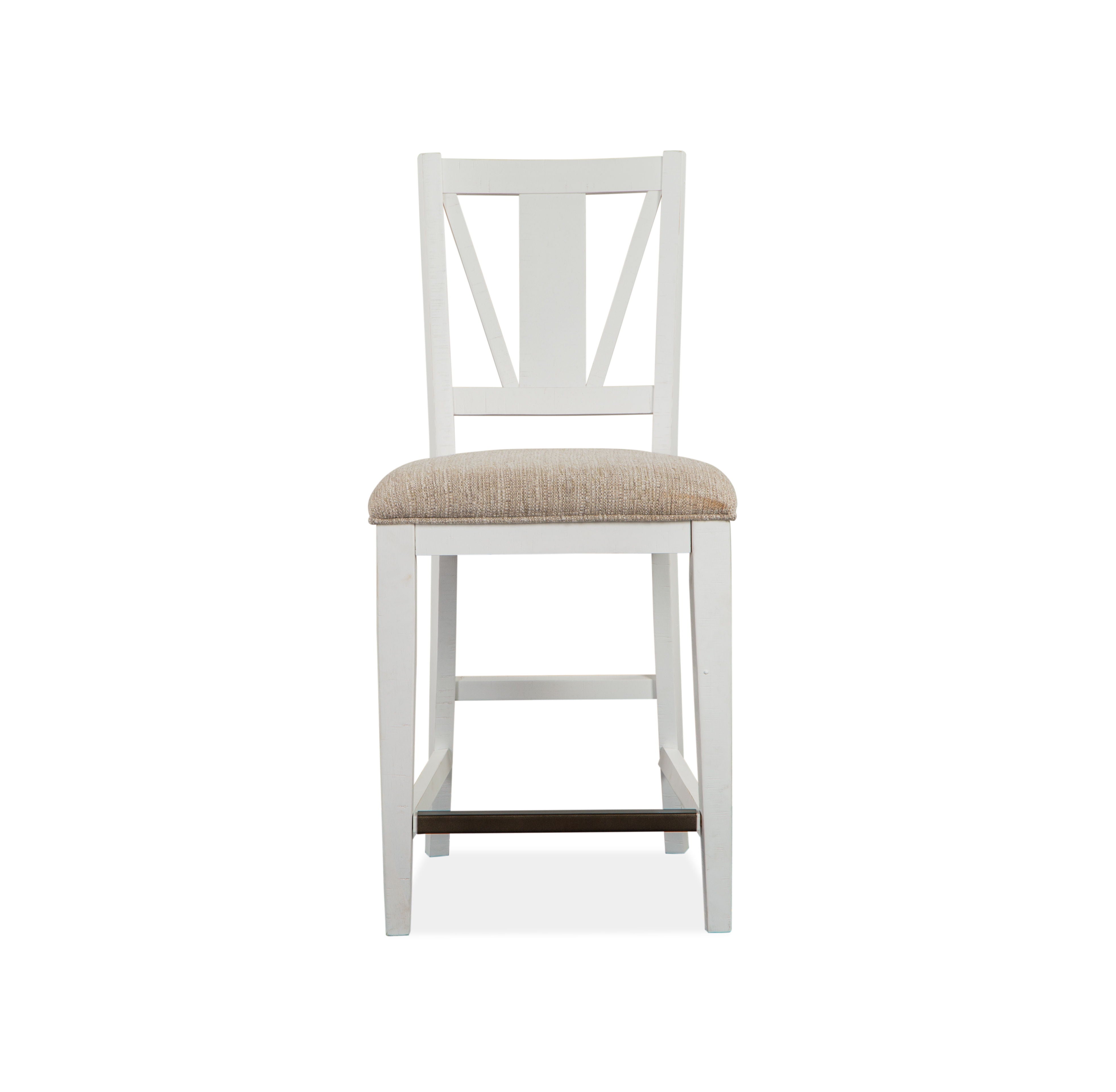 Heron Cove - Counter Chair With Upholstered Seat (Set of 2) - Chalk White