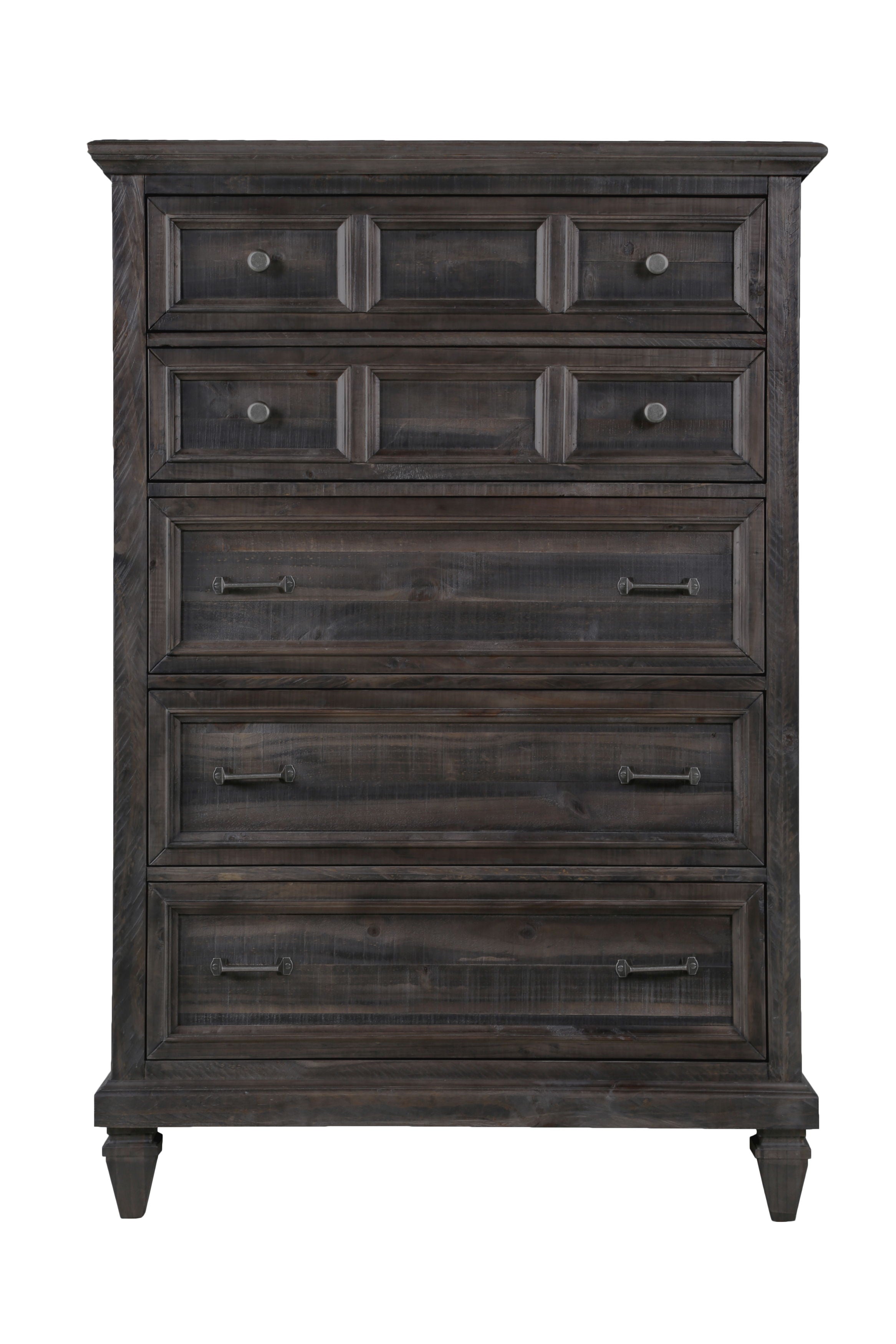 Calistoga - 5 Drawer Chest In Weathered Charcoal - Weathered Charcoal