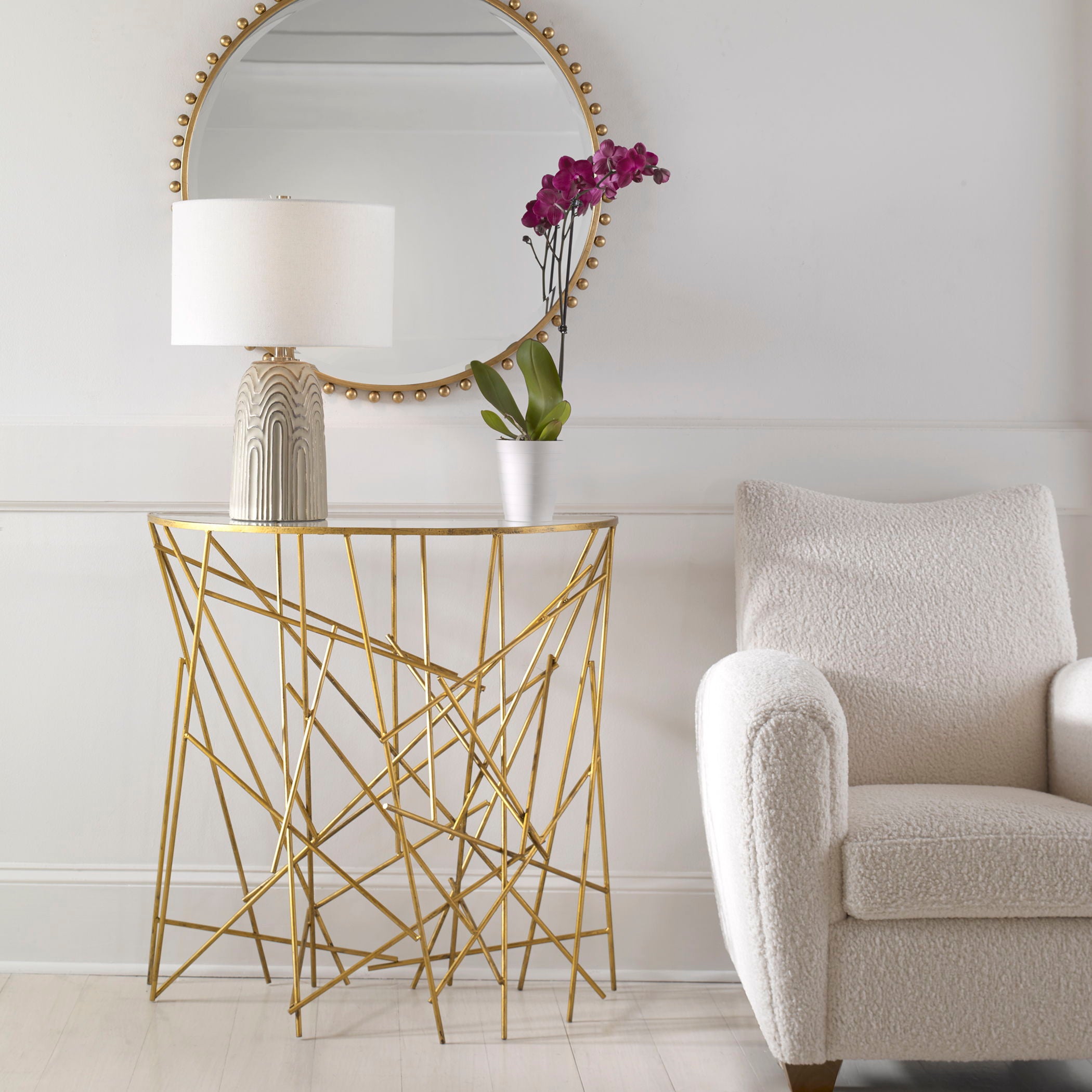 Philosopher - Console Table - Gold