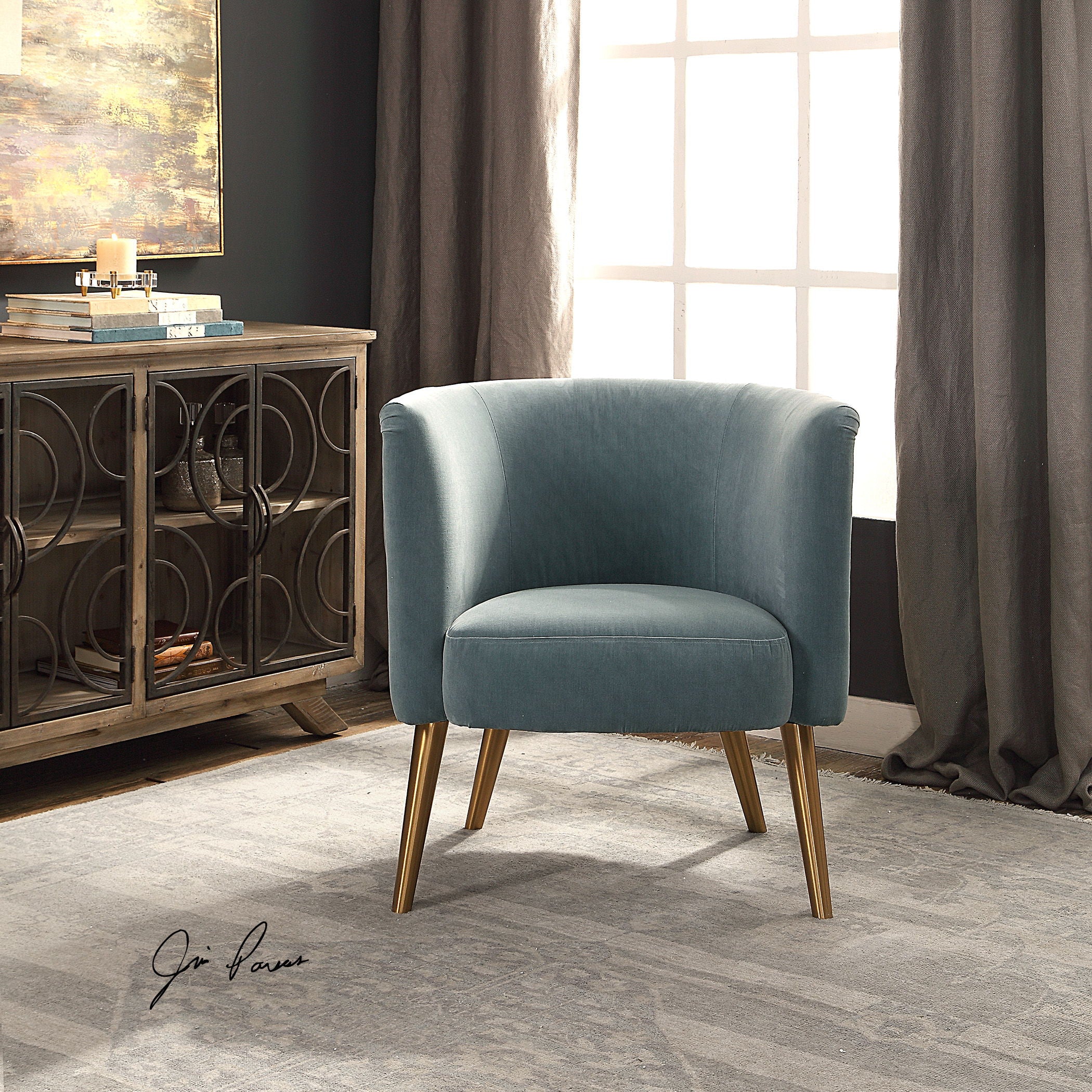 Haider - Accent Chair - Gray