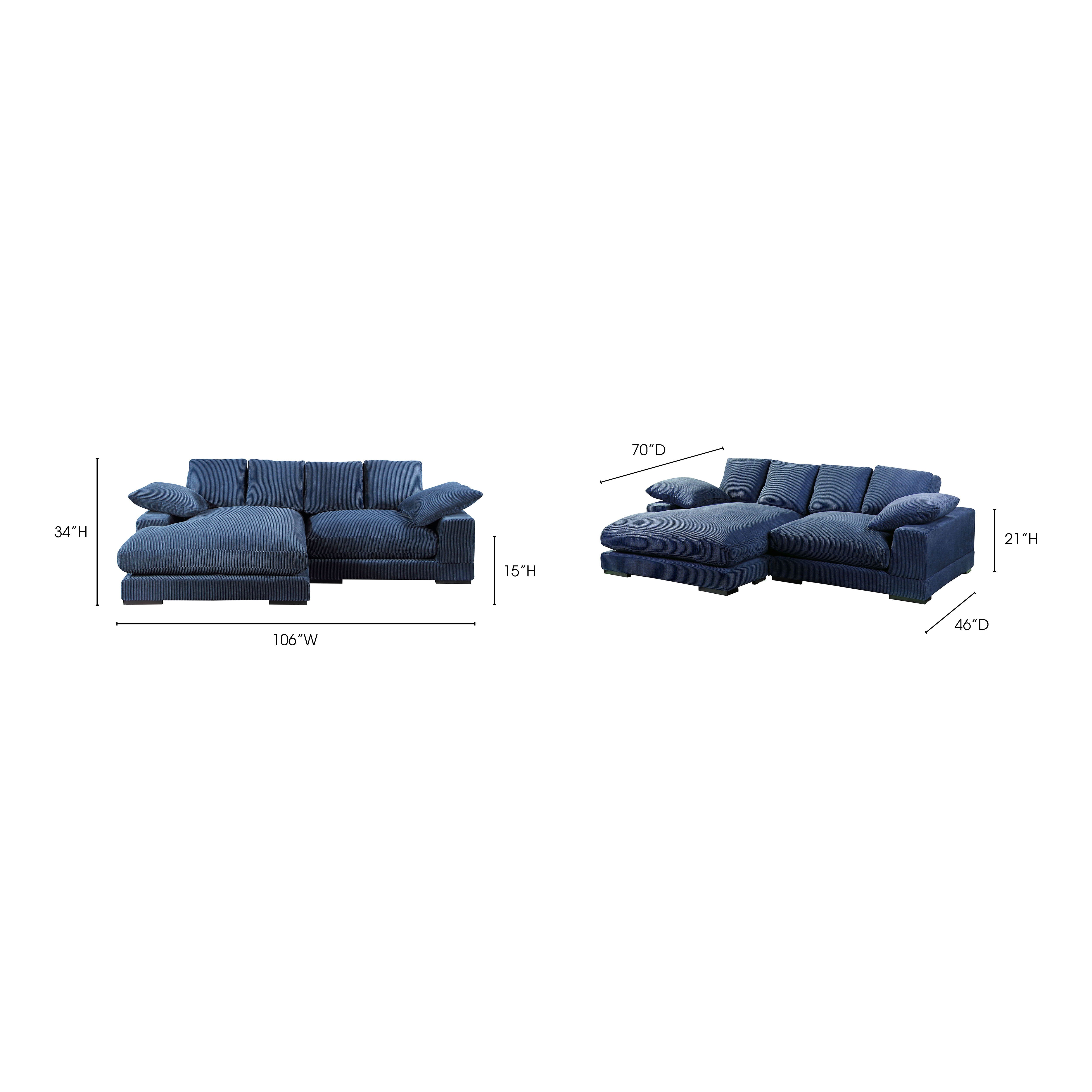 Plunge - Sectional - Blue